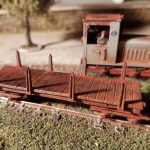 Wagon Hoe et le locotracteur.