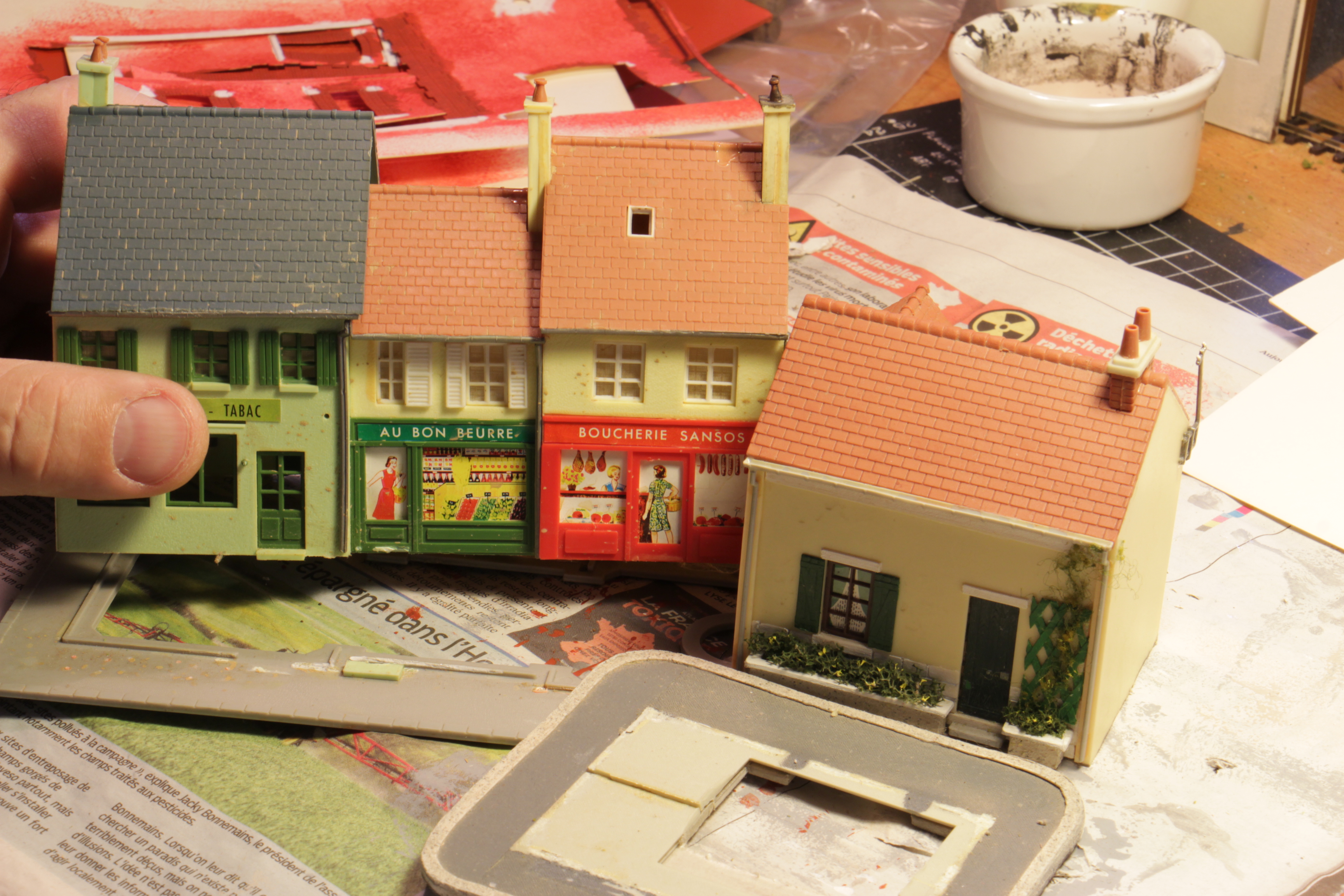 JOUEF HO. MAQUETTE Toits Pour Immeubles Modulaires EUR 27,90 - PicClick FR