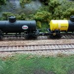 Voie d'exposition - Photo wagons.